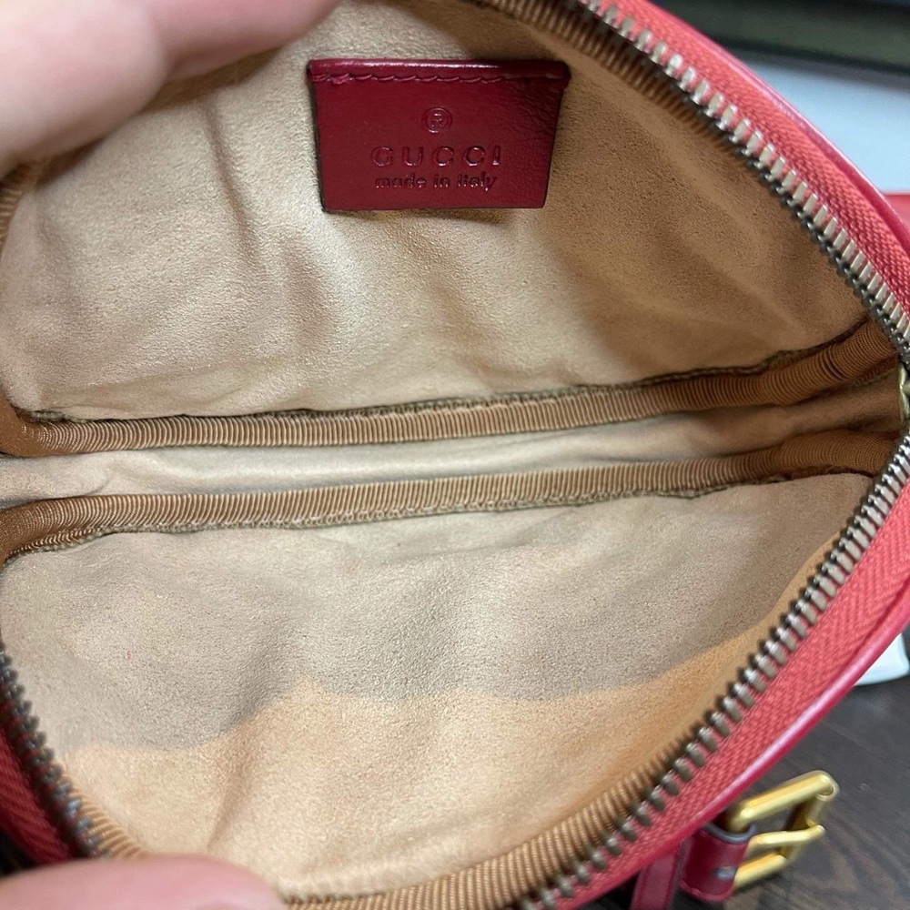 Gucci Maltese Mamont 3 in 1 Fanny belt in red - Picture 5 of 9